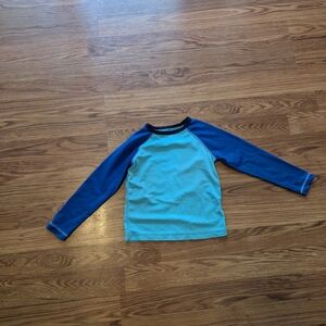 Old Navy Kids Long-Sleeve Rashguard Swim Top - Blue